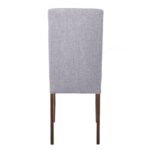 OPTIMAL Καρέκλα Τραπεζαρίας, Απόχρωση Καρυδί Ύφασμα Γκρι 43x55x96cm - Image 16