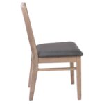 RINGO Καρέκλα Τραπεζαρίας Κουζίνας Smoke Beech, Ύφασμα Γκρι 46x54x87cm - Image 16