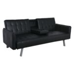WELLS Καναπές - Κρεβάτι Σαλονιού - Καθιστικού Pu Μαύρο 188x82x80cm Bed:168x100x36cm - Image 18