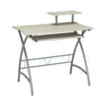 ΓΡΑΦΕΙΟ Μέταλλο Βαφή Silver - Απόχρωση Σημύδας 90x55x90cm - Image 6