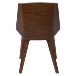 NUMAN Καρέκλα Τραπεζαρίας Καρυδί, PU Μαύρο 52x53x80cm - Image 17