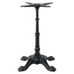 ΠΑΡΑΔΟΣΙΑΚΟ Πόδι Τραπεζιού 4-Νυχο Μαντέμι Μαύρο Βαρέως Τύπου 47x47x72cm - Image 6