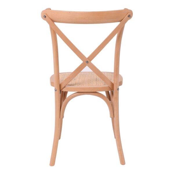 DESTINY Καρέκλα Τραπεζαρίας Οξιά Φυσικό, Κάθισμα Ψάθα, Στοιβαζόμενη 48x52x89cm - Image 16