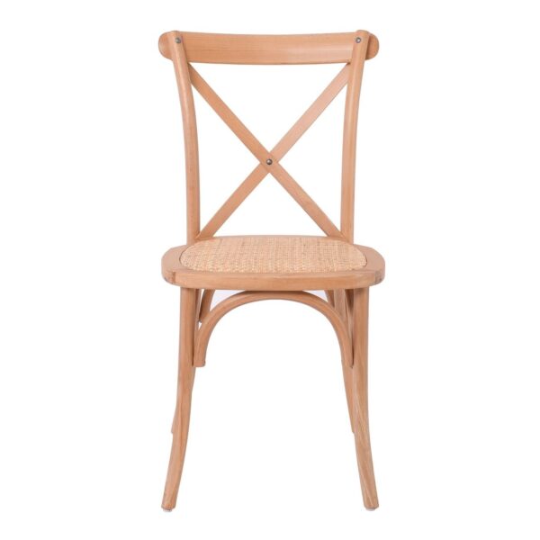 DESTINY Καρέκλα Τραπεζαρίας Οξιά Φυσικό, Κάθισμα Ψάθα, Στοιβαζόμενη 48x52x89cm - Image 17