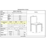 DESTINY Καρέκλα Τραπεζαρίας Οξιά Φυσικό, Κάθισμα Ψάθα, Στοιβαζόμενη 48x52x89cm - Image 18