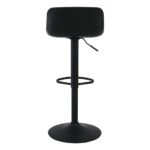 MOSS Σκαμπό BAR με Πλάτη, Μέταλλο Βαφή Μαύρο, PP Μαύρο, Ρύθμιση Ύψους, Περιστρεφόμενο 44x45x58/81-79/102cm - Image 17