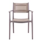 AKRON Πολυθρόνα PP-UV Sand Beige - Tortora 60x55x85cm - Image 17