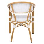 VEGERA Πολυθρόνα Dining Αλουμίνιο Βαφή Φυσικό Textilene Εκρού, Στοιβαζόμενη 57x58x83cm - Image 16