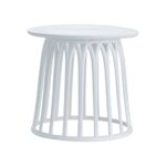 SABA Τραπεζάκι Βοηθητικό PP-UV Άσπρο Φ50x45cm - Image 6