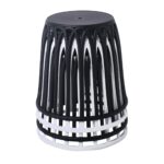 SABA Σκαμπό, Στοιβαζόμενο, PP-UV Μαύρο Φ46cm H.44cm ( Kάθισμα Φ33cm) - Image 9