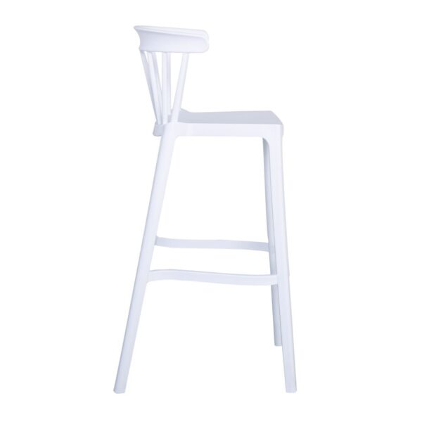 WEST Σκαμπό Bar, PP-UV Άσπρο 54x51x103cm - Image 18