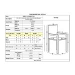 SALSA-W Πολυθρόνα Τραπεζαρίας Κήπου, Μέταλλο Βαφή Μαύρο, Wicker Φυσικό, Μαξιλάρι Μαύρο 55x56x82cm - Image 9