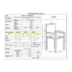 SALSA-W Πολυθρόνα Τραπεζαρίας Κήπου, Μέταλλο Βαφή Μαύρο, Wicker Γκρι, Μαξιλάρι Μαύρο 55x56x82cm - Image 9