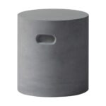 CONCRETE Cylinder Σκαμπό Κήπου - Βεράντας, Cement Grey Φ 37cm H.40cm - Image 6