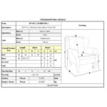 NATTALY Πολυθρόνα - Μπερζέρα K/D, Ύφασμα Nabuk Γκρι 76x78x101cm - Image 9