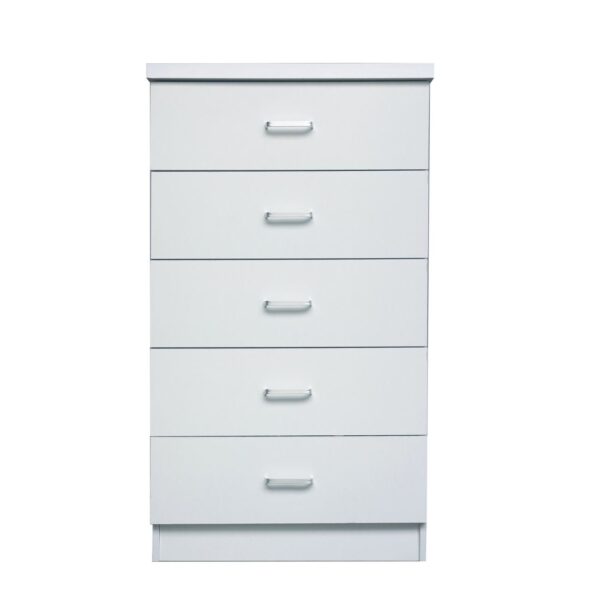 DRAWER Συρταριέρα με 5 Συρτάρια, Απόχρωση Άσπρο 60x40x97cm - Image 6