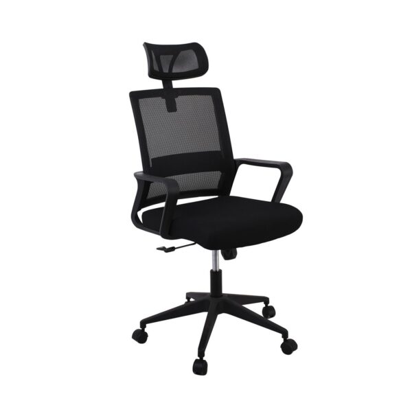 BF2020 Πολυθρόνα Γραφείου Διευθυντή Mesh Μαύρο 60x63x109/119cm - Image 14