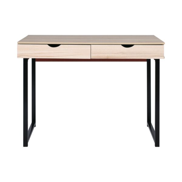 ΓΡΑΦΕΙΟ με 2 Συρτάρια Μέταλλο Βαφή Μαύρο - Maple 100x48x75cm - Image 11