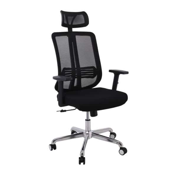 BF9500 Πολυθρόνα Γραφείου Διευθυντή Mesh Μαύρο, Μπράτσα up-down 68x72x115/123cm - Image 14