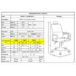 BF9500 Πολυθρόνα Γραφείου Διευθυντή Mesh Μαύρο, Μπράτσα up-down 68x72x115/123cm - Image 18
