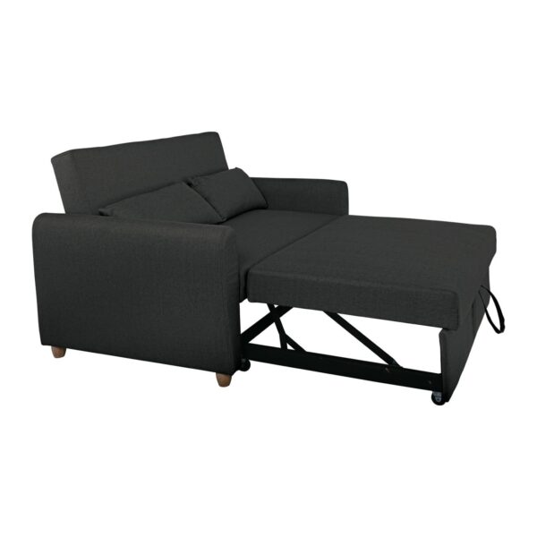 MOTTO Καναπές - Κρεβάτι Σαλονιού - Καθιστικού, Ύφασμα Ανθρακί 140x86x86 / Κρεβ.118x189x45cm - Image 14
