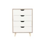 ALINA Συρταριέρα με 4 Συρτάρια Απόχρωση Sonoma - Άσπρο 56x29x77cm - Image 6