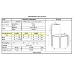 MARTIN Καρέκλα Οξιά Φυσικό, Ύφασμα Γκρι, Μονταρισμένη Ταπετσαρία 49x57x82cm - Image 18