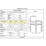 RIO Πολυθρόνα Στοιβαζόμενη Κήπου, Μέταλλο Βαφή Καφέ, Τextilene Καφέ (4,20kg) 55x74x91cm - Image 9