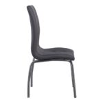 MELVA Καρέκλα Τραπεζαρίας - Κουζίνας, Μέταλλο Χρώμιο, PU Γκρι 42x60x102cm - Image 16
