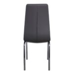 MELVA Καρέκλα Τραπεζαρίας - Κουζίνας, Μέταλλο Χρώμιο, PU Γκρι 42x60x102cm - Image 17
