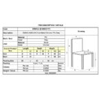 MELVA Καρέκλα Τραπεζαρίας - Κουζίνας, Μέταλλο Χρώμιο, PU Γκρι 42x60x102cm - Image 18