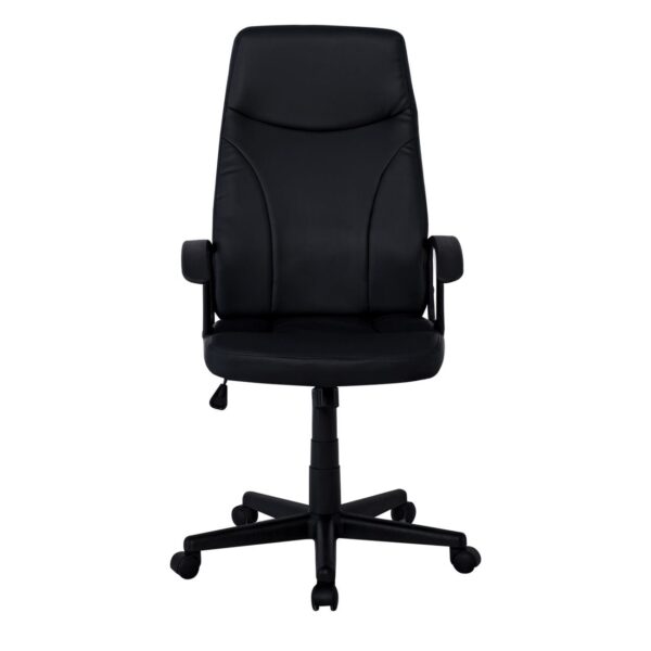 BF1250 Πολυθρόνα Γραφείου Διευθυντή, Pu Μαύρο 60x64x108/120cm - Image 15