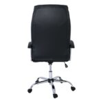 BF5700 Πολυθρόνα Διευθυντή Μέταλλο Χρώμιο, Pu Μαύρο 64x72x112/121cm - Image 14