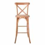 DESTINY Σκαμπό BAR, Ξύλο Οξιά Απόχρωση Φυσικό, Κάθισμα Ψάθα, Στοιβαζόμενο 45x48x110cm - Image 17