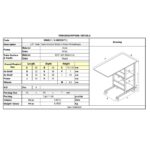 LIFT Βοηθητικό Τραπεζάκι Μέταλλο Βαφή Άσπρο, Melamine Απόχρωση Maple 60x40x78/92cm - Image 15