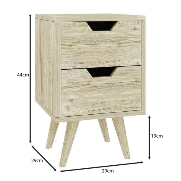 ALINA Κομοδίνο Απόχρωση Sonoma 29x29x44cm - Image 9