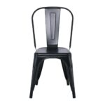 RELIX Καρέκλα Στοιβαζόμενη, Μέταλλο Βαφή Μαύρo 44x49x84cm - Image 15