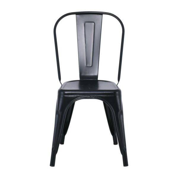 RELIX Καρέκλα Στοιβαζόμενη, Μέταλλο Βαφή Μαύρo 44x49x84cm - Image 15