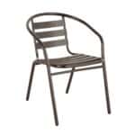 FUNKY Πολυθρόνα Μέταλλο - Αλουμίνιο Βαφή Καφέ 54x60x73cm - Image 8