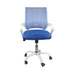 BF2101-SW Πολυθρόνα Γραφείου με Ανάκλιση Άσπρο - Mesh Μπλε 57x53x90/100cm - Image 13
