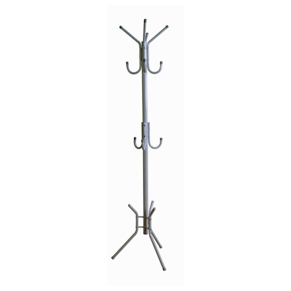 LEROY Καλόγερος Μέταλλο Βαφή Silver 38x38x176cm - Image 6