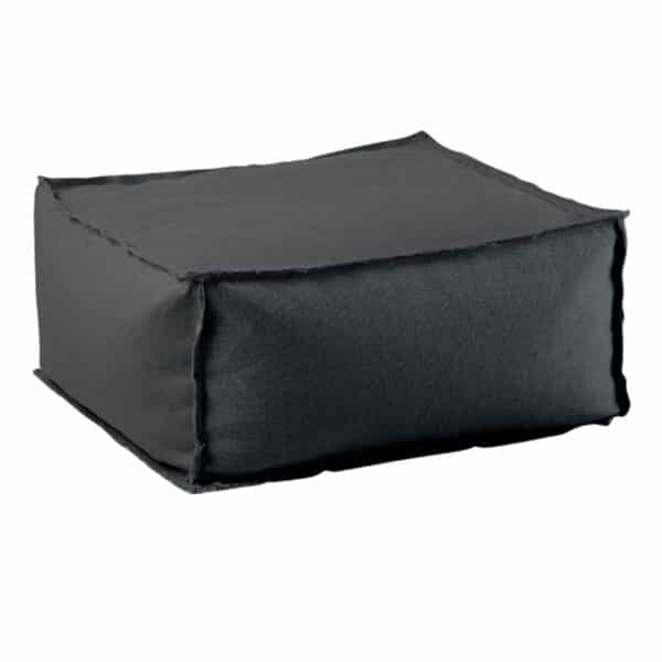 DEPO Πουφ Σκαμπό, 100% Αδιάβροχο, Ύφασμα Γκρι, Αποσπώμενο Κάλυμμα 60x60x28cm - Image 6