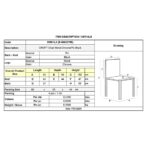 CROFT Καρέκλα Τραπεζαρίας - Κουζίνας, Μέταλλο Χρώμιο, PU Μαύρο 43x58x102cm - Image 9