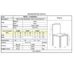 BELLA Καρέκλα Τραπεζαρίας, Μέταλλο Βαφή Μαύρο, Ύφασμα Velure Απόχρωση Dirty Pink 50x56x80cm - Image 18