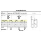 BELLA Σκαμπό BAR με Πλάτη, Μέταλλο Βαφή Μαύρο, Ύφασμα Velure Απόχρωση Γκρι 48x52x70/94cm - Image 6