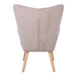 ALMA Πολυθρόνα - Μπερζέρα Σαλονιού - Καθιστικού Φυσικό Ύφασμα Velure Ανοιχτό Καφέ,K/D 69x76x97cm - Image 16