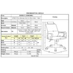 BF8900 Πολυθρόνα Γραφείου Διευθυντή, Mesh Μαύρο, Ύφασμα Μαύρο 64x66x116/128cm - Image 18