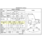 BF8900 Πολυθρόνα Γραφείου Διευθυντή, Άσπρο - Γκρι, Mesh Γκρι, Ύφασμα Γκρι 64x66x116/128cm - Image 15