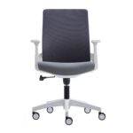 BF8950 Πολυθρόνα Γραφείου Άσπρο - Γκρι, Mesh Γκρι, Ύφασμα Γκρι 64x64x98/110cm - Image 13