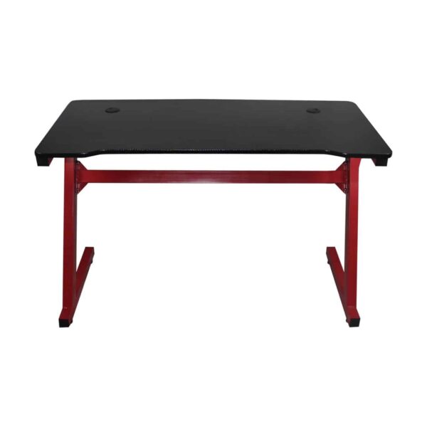 GAMING Γραφείο 120x60cm τ.Carbon Μέταλλο Βαφή Κόκκινο 120x60x75cm - Image 11